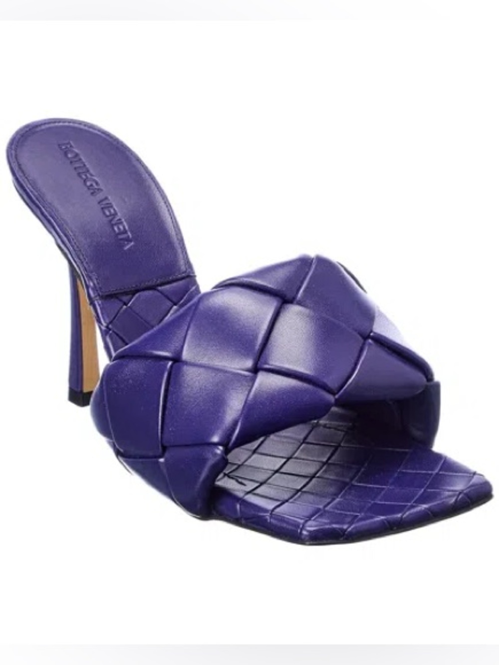 BOTTEGA VENETA The Lido Intrecciato Leather Sandal Purple Size EU 37 US 7